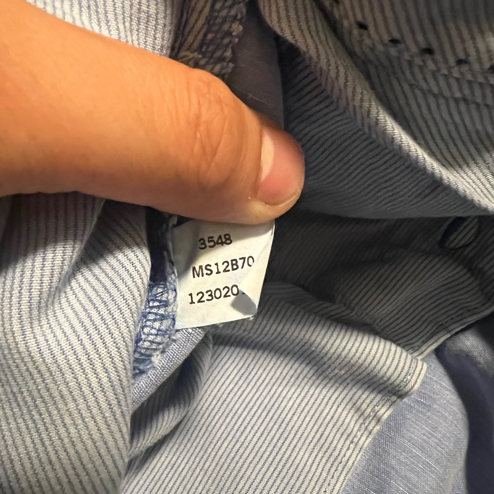 Peter Millar Mens Raleigh Washed Blue Twill Size 36x31 Pima Cotton Chinos - Picture 5 of 9